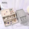 Boîtes à bijoux Boîte de présentation de bijoux en acrylique à 3 couches boîte de rangement de bracelet de boucle d'oreille pour la classification de bijoux boîte à bijoux transparente anti-poussière 231218