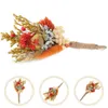 Fleurs décoratives 2 pièces Mini Bouquet séché décoration Reed fournitures de travaux manuels boutonnière florale pour