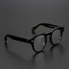 Lunettes de soleil de mode Cadres Acétate Lunettes optiques Cadre Hommes Plein Rétro Vintage Rond Cercle Prescription Lunettes Jonny Depp Wom283G