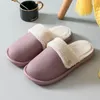 Pantoufles d'hiver pour femmes, chaleur de la maison, en peluche, amovibles, lavables, chaussures antidérapantes, en coton imperméable