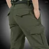 Мужские брюки, флисовые тактические зимние теплые брюки-карго, военные брюки SoftShell, толстые водонепроницаемые M-4XL