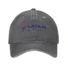 Top Caps Latam Havayolları En Kalite Logo Denim Cap Beyzbol Örme Şapka