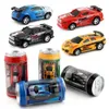 Coche eléctrico RC 6 colores RC Can Box Creative Mini Radio Control remoto Luz Micro Racing Juguetes para niños 231218