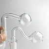 14mm 18mm Glass Oil Burner Pipe with Thick Pyrex Hookah Male Female Clear Burners for Bong Water Smoking Pipes