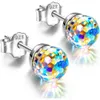 Colares Pingente Ninasun Fantástico Mundo Brincos de Cristal para Mulheres Meninas 925 Sterling Sier Stud Hipoalergênico Orelhas Sensíveis Drop DHPVW