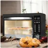 Elektrische ovens 22-kwart digitaal touchscreen luchtfriteuse broodroosteroven zwart