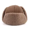 Trapper Chapéus Ushanka Russo Chapéu Homens Mulheres Unisex Quente Inverno Bomber Earflaps Polar Fleece Lã Pele Earflap Neve Soviética Cap 231219