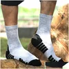 Sportsocken Männer Weiche Wolle Atmungsaktiv Thermo Wandern Feuchtigkeitstransport Rutschfest Winter Warm Cam Jagd Outdoor Skisocke Drop Lieferung Dhjz2