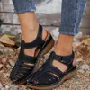 Sandali donne grandi estate s taglia classiche scarpe traspirabili romane fentibili solide di colore alla moda claico versatile claico veratile 806