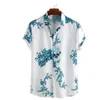 Camisas casuais masculinas 2023 Hawaii Summer Hawaiian Cirl