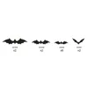 Wall Stickers Black 3D DIY Bat Halloween Home Decoration Accessories Decor Children Decals Art Kids Sticker