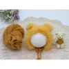 Blankets 3pcs/set Born Pography Props Infant Wraps Knitted Baby Boys Girls Po Faux Fur Hat Stretch Blanket Bear Doll
