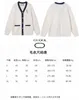 Women's Sweaters designer Verified version of G autumn and winter new patchwork rabbit embroidery single breasted knit cardigan correct IWHU