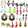 Boucles d'oreilles en lustre en peluche pour la mode des femmes exagérée Tren Dangler Hip Hop Filles mignons animaux flamants dinosaur parrot birdl231219