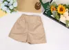 Nouveau bébé shorts été enfants vêtements de marque taille 100-150 minimaliste kaki design filles garçons demi-pantalon Dec05