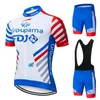 Sets Man Wielertrui Set 2021 Fdj Zomer Mountainbike Kleding Team Fiets Wielertrui Sportkleding Pak Maillot Ropa Ciclismo