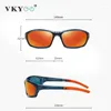 Solglasögon Vicky Sports Folding Sun Glasses Men Ultra-Light Dazzle Color Windproof Portable Cycling Polarised Women S24101