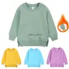 Pullover dla dzieci ubrania chłopców dziewczęta bluzy pullover 2023 Koreańskie dziecko zima jesień gęstość polaru pullours bluza odzież dla dzieci 231215