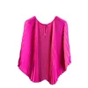 Women's Blouses SuperAen 2023 Summer Autumn Chiffon Shirt Loose Bat Sleeve Cloak T-shirt Skirt Two Pieces Sets