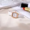 Женские повседневные простые цифровые квадратные кварцевые часы с ремнем, водонепроницаемые, 23 мм