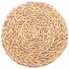 Table Mats 4Pc Natural Water Gourd Woven Placemat Round Rattan Mat Pad Green Tropical Weddi