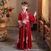 Sukienki dziewczynki 3-10-12 sukienka świąteczna dla dziewczyn dla dzieci sukienki haftowe sukienki chińskie dzieci ludowe hanfu impreza księżniczka wróżka cosplay
