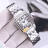 New Small Panthere de Swiss Quartz Womens Watch WSPN0006 White Dial Stainless Steel Bracelet Fashion Ladies Watches 22mm WatchZone301w