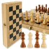 Jogos de xadrez Peças de xadrez de madeira completa Chessmen International Word Chess Set Tabuleiro de jogo Adulto Crianças Presente Acessórios de entretenimento familiar 231218