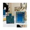 Colônia de designer de perfumes sólidos por eros para mulheres e homens 100 ml azul eau de highote de longa duração de fragrâncias spray preseierlash Drop de dh7kk
