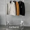 Giacca da uomo Cappotto Marchio di moda Carhart J97 Carhatjackets Giacche Originale classico Trendy Detroit Retro Abbigliamento da lavoro Casual Coppia Risvolto Pa3c