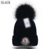 Fashion Casual Artificial Wool Ball Beanies Letter Unisex cap