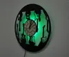 Wall Clocks Modern Design Electronic Guitar Record Clock LED Small Night Light Music Decoration Creative