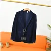 Men's Jackets 2023 High-End 1:1 Autumn Flat Collar Double-Breasted Fashion Velvet Suit Jacket