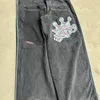 Jeans pour hommes Y2K JNCO Streetwear Hommes Hip Hop Rétro Graphique Baggy Denim Pantalon Harajuku Gothique Taille Haute Pantalon Large 231218