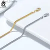 Anklets ORSA JEWELS 925 Sterling Silver Cuban Chain Anklets Fashion Women Summer 14K Gold Foot Bracelet Ankle Strs Jewelry Gifts SA11L231219