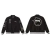 Varsity Jacket Designer Noir 8 Veste High Street Stones Island Veste Manteau de moto Badge Sweat à capuche Lettre Pull Cardigan Femme Veste en coton8600