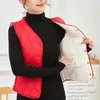 Damesvesten Mouwloos vest voor dames Stijlvol V-hals Zacht gewatteerd Slim Fit Wintervest met warme zakken Voor de herfst