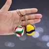 Bag Parts Accessories Leather Volleyball Keychain Mini Pvc Car Keyrings Ball Sport Player Key Toys For Women Men Pendant Wholesale 231219