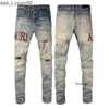 Pants Amari Amirl Amirlies Brand Am Amis Imiri Man Amiiri Am New Herr Biker Luxury Designer Denim Jean Jeans Holes Byxor mode Kläder Mens Womens Pants 5nr9