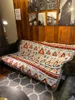 Blankets European Geometry Energy Throw Blanket Sofa Decorative Slipcover Cobertor Covers Plane Travel Plaid Stitching