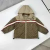 designer kids clothes Tracksuits autumn Hooded jacket set for kids Size 90-150 CM 2pcs Velvet zippered jacket and pants