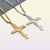 Colliers pendentifs Collier de chaîne en acier inoxydable Collier Jésus croix arbre de vie pour hommes Collar Hombre N04758258753042120