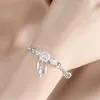 Charm Bracelets Wedding Party z regulowanym rozmiarem w stylu koreańsku słodka bransoletka biżuteria 925 Srebrna luksusowa bransoletka z koralików