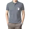 Herren-Poloshirts 2023, Baumwolle, cooles Yin-Yang-Hunde-Shirt, süßes schottisches Terrier-T-Shirt, weißer Sommer-Stil