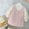 女の子のドレス幼児用服セットキッズ衣装新しい赤ちゃんの甘いシャツとドレスガールスプリングプリンセスドレススーツ
