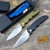 Protech TR -5 Auto Folding Knife 3.25 "D2 Stonwashed Plain Blade Aluminium Handtag - T501 Camping Knife Pocket Knives 34070 920 WTIH Retail Paper Box