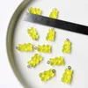 Ciondoli di orsetti gommosi in resina carina multicolori all'ingrosso da 20 pezzi per la creazione di gioielli