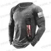 Men's T-Shirts Men T-Shirt Cotton Long Sleeve Top 1776 Independence Day Graphic Clothe Oversized O Neck Pullover Autumn Winter Male Shitr Tees T231219