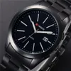 CWP Curren Fashion Men Watches Full Steel Zegarwatch Classic Business Male Clock Casual Military Quartz Calendar Watch ReliOJ270a