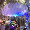 Tamaño personalizado, cuadrado redondo, nube blanca, hilo de nieve, decoración de techo de boda, transparente para centros de mesa para eventos y fiestas, suministros de decoración